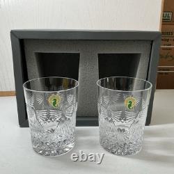 NIB Waterford Crystal Millennium Series Double Old Fashioned SET 2 PEACE New