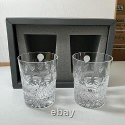 NIB Waterford Crystal Millennium Series Double Old Fashioned SET 2 PEACE New