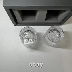 NIB Waterford Crystal Millennium Series Double Old Fashioned SET 2 PEACE New