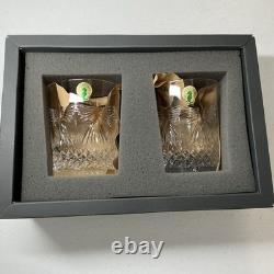 NIB Waterford Crystal Millennium Series Double Old Fashioned SET 2 PEACE New
