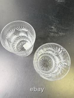 NIB Waterford Crystal Millennium Series Double Old Fashioned SET 2 PROSPERITY