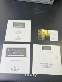 NIB Waterford Crystal Millennium Series Double Old Fashioned SET 2 PROSPERITY