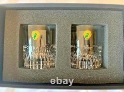 NIB Waterford Crystal OGHAM LOVE Double Old Fashioned DOF Pair of 2 Glasses 12Oz