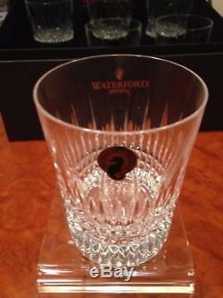 NIB Waterford Lismore Diamond Double Old Fashioned Crystal Glass Set of six