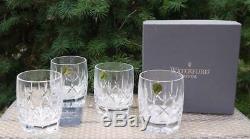 NIB Waterford Westhampton Double Old Fashioned DOF Crystal Tumblers Set of 4