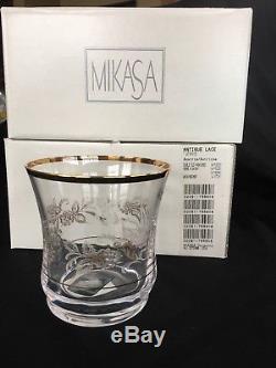 NWT Mikasa Antique Lace Double Old Fashioned Rare 8 pieces still in boxes