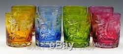 Nachtmann Traube Crystal Cut To Clear DOUBLE OLD FASHIONED GLASSES Set 8 Unused