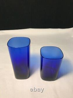 Nasonmoretti Double Old Fashioned Glass / Highball Glass (Blue) Set of 2