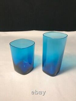 Nasonmoretti Double Old Fashioned Glass / Highball Glass (Turquoise) Set of 2