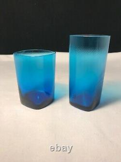 Nasonmoretti Double Old Fashioned Glass / Highball Glass (Turquoise) Set of 2