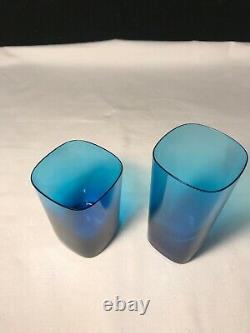 Nasonmoretti Double Old Fashioned Glass / Highball Glass (Turquoise) Set of 2