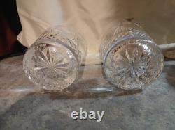 New 2001 Waterford Crystal Universal Wishes DOF Double Old Fashioned Glasses Set