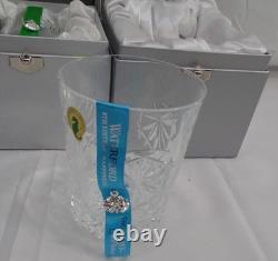 New 2 Waterford Snowflake Wishes Double Old Fashion Glasses Happiness Courage