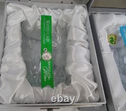 New 2 Waterford Snowflake Wishes Double Old Fashion Glasses Happiness Courage