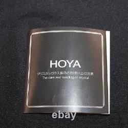 New Hoya Crystal Double Old Fashioned Glasses Set of 4 CYT7133U Made in Japan