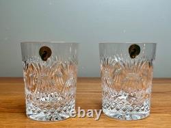 New In Box Set of 2 WATERFORD Crystal Millennium Series Prosperity Pattern Toast