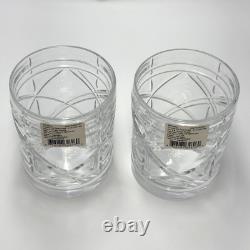 New Ralph Lauren BROGAN Lead Crystal Double Old Fashioned 2 Glasses Germany