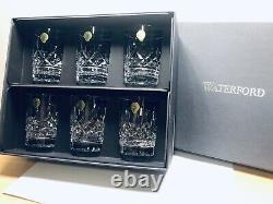 New Waterford Crystal Lismore Double Old Fashioned Glasses Set of 6