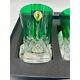 New Waterford Crystal Lismore Pops Green Double Old Fashioned Glasses Set of Two