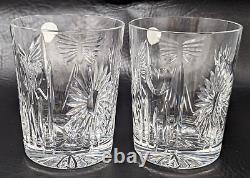 New Waterford Crystal Universal Wishes DOF Double Old Fashioned Glasses Set CP22