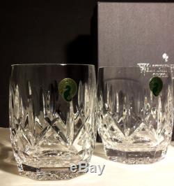 New Waterford Westhampton Double Old Fashioned Tumbler Glasses Set Of 4