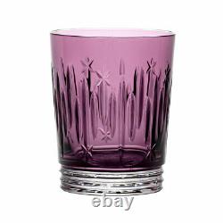 New Waterford Winter Wonders Midnight Frost Lilac Double Old Fashioned Glass