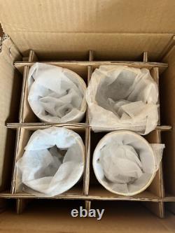 New Williams Sonoma Plymouth Hunting Dogs Double Old Fashioned Glasses Set of 4