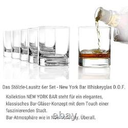 New York Bar Double Old Fashioned Whiskey Glasses, 14.75 6 Count (Pack of 1)
