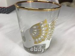 New in Box NWT Jonathan Adler HAPPY CHIC Set Four Double Old Fashioned Glasses