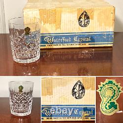 New in Box Set 6 WATERFORD CRYSTAL Lismore Double Old-Fashioned Tumblers IRELAND