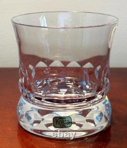 New with Label Set 8 KOSTA Sweden Glass PRINCE 12 oz. Double Old Fashioned Tumblers