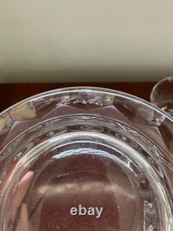 New with Label Set 8 KOSTA Sweden Glass PRINCE 12 oz. Double Old Fashioned Tumblers