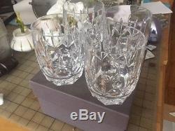 Nib Rare Waterford Crystal Westhampton 12oz Double Old Fashioned, Set Of 4