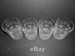 Nice Set of 4 Waterford Millennium Peace 12 oz. Double Old Fashioned Tumblers