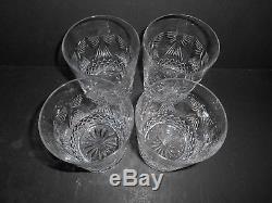 Nice Set of 4 Waterford Millennium Peace 12 oz. Double Old Fashioned Tumblers