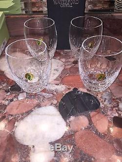 Nwt $270 Waterford Crystal Lismore Essence Double Old Fashioned Glasses Set of 4