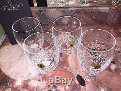Nwt $270 Waterford Crystal Lismore Essence Double Old Fashioned Glasses Set of 4