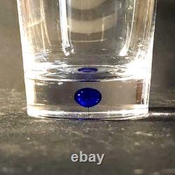 ORREFORS INTERMEZZO DBL OLD FASHIONED GLASSES, Blown Crystal, 3 7/8, 12 Oz, 2PC