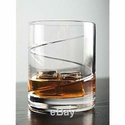 - Old Fashioned Glasses Set Of 6 -European Hand Made Cut Crystal Double Tumbler
