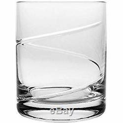 - Old Fashioned Glasses Set Of 6 -European Hand Made Cut Crystal Double Tumbler