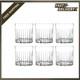 Old Fashioned Glasses Set of 6 Crystal Tumblers 12 oz Whiskey Bourbon Water