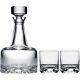 Orrefors 274181 Erik 3 Piece Decanter and 2 Double Old Fashioned Glasses, OS