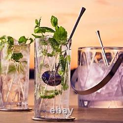 Orrefors City Double Old-Fashioned and Highball Glass Set of 8