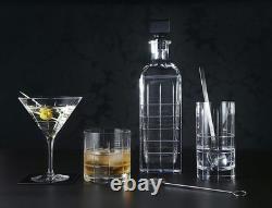 Orrefors Crystal Street Double Old Fashioned Glass Pair Set of 2 Orrefors Crystal Street Double Old Fashioned Glass Pair Set of 2