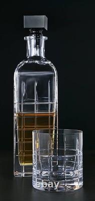 Orrefors Crystal Street Double Old Fashioned Glass Pair Set of 2 Orrefors Crystal Street Double Old Fashioned Glass Pair Set of 2
