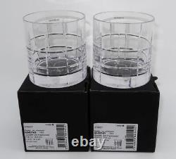 Orrefors Crystal, Sweden, STREET, Double Old Fashioned, 3 1/2 LOT OF 2 withBox