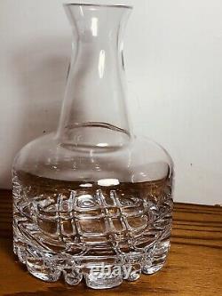 Orrefors Erik 3 Piece Decanter & 2 Double Old Fashioned Glasses Non Lead Crystal