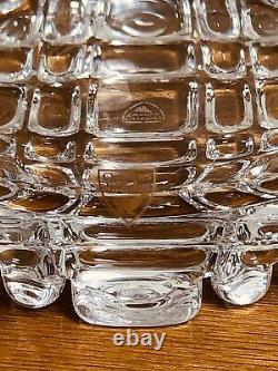 Orrefors Erik 3 Piece Decanter & 2 Double Old Fashioned Glasses Non Lead Crystal