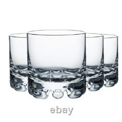 Orrefors Erik Double Old Fashioned Glasses (Set of 4) 12 Fl. Oz, Minimalis