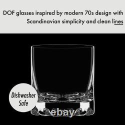 Orrefors Erik Double Old Fashioned Glasses (Set of 4) 12 Fl. Oz, Minimalis